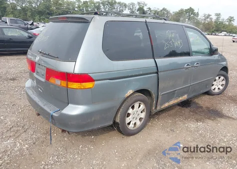 2002 Honda Odyssey Ex из США, поврежденный, VIN 5FNRL18632B002777